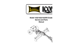 ICON - Model 1230 & 1632 - Pull-Type Grader/Box Scrapers - Manual
