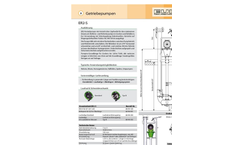 Model ER2-S - Centrifugal Slurry / Manure Pump Brochure