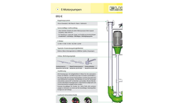 Model ER2-E - Centrifugal Slurry / Manure Pump Brochure