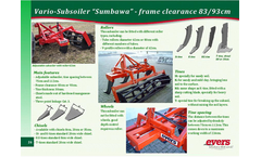 Sumba - Model WE - Subsoiler Brochure