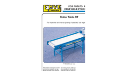 Model RT - Roller Table Brochure