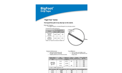 BigFoot - High Flow Series - Drip Tape Datasheet