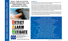 CSO Level and Blocked Sewer Detection - Alarm - Mitigation-Brochure
