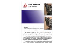 Agriculture Diesel Engine 325TT  (Turbo Version) Brochure