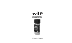 Wile - Coffee and Cocoa Moisture Tester Manual