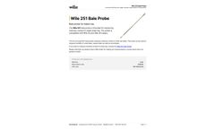 Wile - Model 251 - Bale Probe for Baled Hay - Datasheet