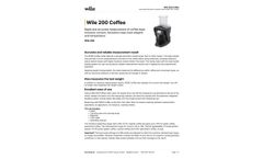 Wile - Model 200 Coffee - Moisture Meter - Datasheet