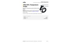 Wile - Model 651L - Temperature Probe - Datasheet