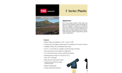 Model F Series - Plastic Filter Brochure