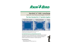 Model LF 2400 - Long Range Sprinkler Brochure