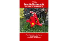 Feucht Obsttechnik - Rope shaker OS and Telescopic Rod - Brochure
