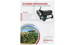 John Deere Scherer - Model 8000 Series - Forage Harvesters Processor System - Datasheet