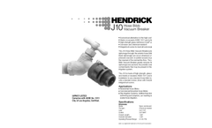 Hendrickson - Model J10 - Hose Bibb Vacuum Breaker Brochure
