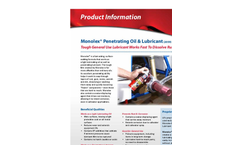 Monolex 2059 Penetrating Oil and Lubricant Brochure