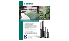 K-Rain - Model K - Sprinkler Spray Bodies Brochure