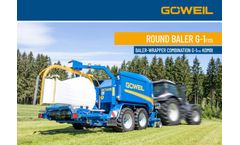 Goweil - Model G-1 F125 Kombi - Round Bale Baler-Wrapper Combination - Brochure