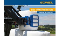 Goweil - Model TDD - Double Bale Spear for 2 Unwrapped Bales