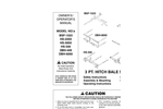 Worksaver - Model HS-2200 - 3-PT Bale Spears Manual