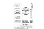  	Worksaver - Model HPD-16/22Q/26Q SHC - Hydraulic Adjust 3-pt Hydraulic Post Drivers PARENT 	 Manual