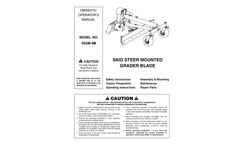 Worksaver - Model SSGB-8B - Skid Steer Grader Blade - Manual