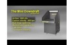 DIVERSITECH - MINI DD Mobile Downdraft Table - Welding Fume Extraction, Dust Collection - Video