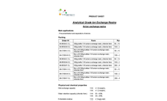 Analytical Grade Ion Exchange Resin Product Brochure
