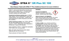 DTEA II™ SR Plus SC Tablets - Slow Release Tablet with DTEA II™ Plus Additional Scale & Corrosion Inhibitors
