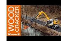 Woodcracker machines attached to a Liebherr excavator LH22 industry Video