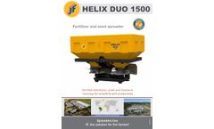 JF Helix Duo - Model 1500 - Fertilizer Distributor and Sowing Machine - Brochure