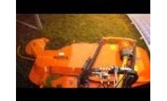 Perfect Rotary Mower With Swing Arm Working In Solar Panels Video