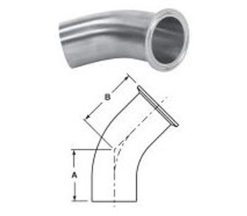 Adamant Valves - Model Sanitary Butt-weld Elbows - Sanitary Butt-weld Elbows