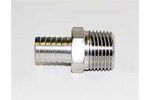 Adamant Valves - Model Sanitary Fittings - 1/2'' MPT to 3/8'' Barb - Stainless