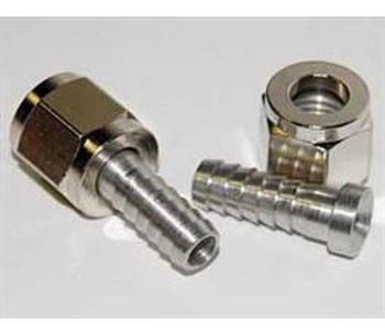 Adamant Valves - Model Sanitary Fittings - Barbed Swivel Nut - 1/4'' FFL to 5/16'' Barb