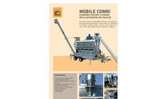 Trailer mounted Combined rotary drum grain cleaner with aspirator (Combi Mobile)