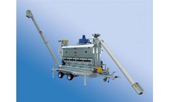 Zanin - Model CM - Trailer mounted Combined rotary drum grain cleaner with aspirator (Combi Mobile)