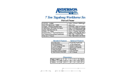 Anderson - Model 7T - Tagalong Workhorse Trailer - Datasheet