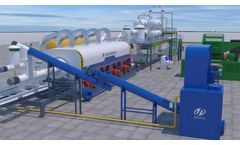 Henan Doing - Model DY-12 - New design fully continuous waste plastic pyrolysis plant