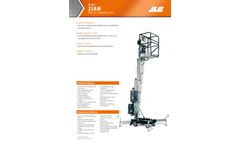 JLG - Model 25AM - Push-Around Vertical Mast Lift - Datasheet