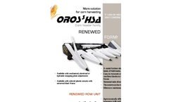 OROS 3 - Model HSA Series - Corn Harvester Headers - Catalogue