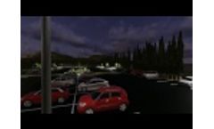 Solar Parking Lot Lighting Simulation | Broken Sound Country Club | Greenshine New Energy - Video