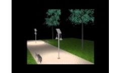 Solar Pathway Lighting Simulation | Lita Series | Greenshine New Energy - Video