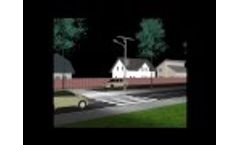 Solar Cross Walk Lighting Simulation & Installation | Supera Series | Greenshine New Energy - Video