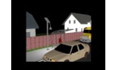 Solar Bus Stop Lighting​ Simulation | Lita Series | Greenshine New Energy - Video