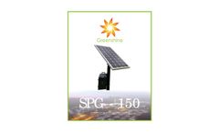 Greenshine - Model SPG-150  - Solar Power Generator - Cutsheet