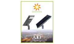 Greenshine - Model Allta Series - All-in-one Solar Lighting Fixture - Cutsheet