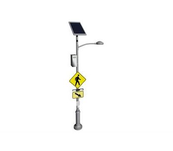 Greenshine - Model RRFB - Crosswalk Solar Lighting System