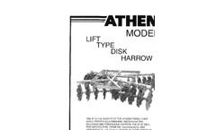 Athens - Model 47 - Lift-Type Disk Harrows - Brochure