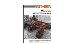 Athens - Model 55 - Mounted Disk Harrow - Brochure