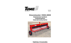 Greenmaster - Model 2500 and 3000 - Surface Seeding Machine Brochure