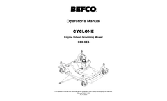 Cyclone - Model C30-CE5 - Grooming Mowers Manual